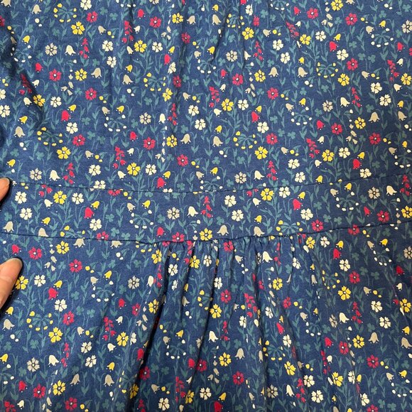 Seasalt Cornwall Blue Floral A-Line Dress | UK 12 (Fits US 8–10) - Picture 4 of 5